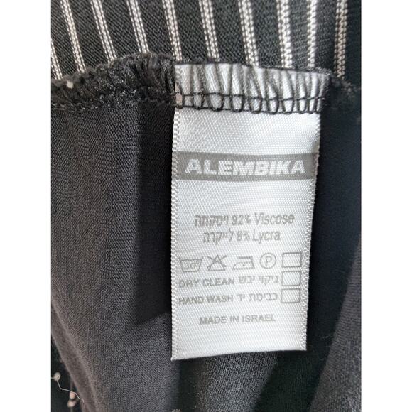 Alembika Spotted Striped Lagenlook Shift Midi Dress - Picture 6 of 8